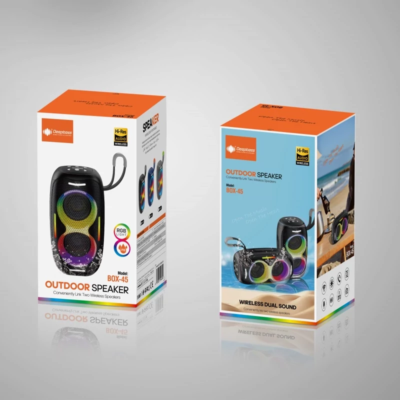 اسپیکر بلوتوثی DeepBass Box45 مشکی - تصویر 3